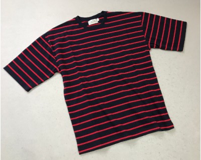 Men's Short Sleeve Crew Navy/Red